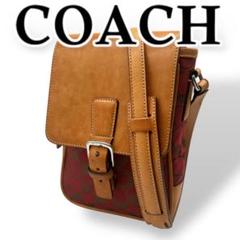 COACH コーチ ショルダーバッグ レザー キャンバス クロスボディ 斜め掛け