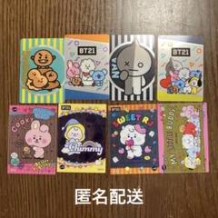 BTS BT21タイニータンラバマスシールカードアクスタまとめ売り BTS BT21 デジタルステッカー バンタン タタ クッキー マン RJ