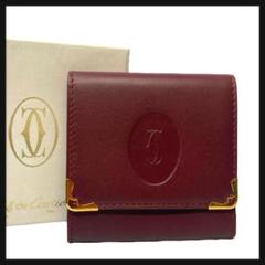【新品】 Cartier カルティエ コインケース マストライン ボルドー