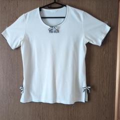 ♡ピンクハウス♡ Tシャツ　カットソー　リボン　レース　刺繍　L ♡ピンクハウス♡ Tシャツ カットソー リボン レース 刺繍 L
