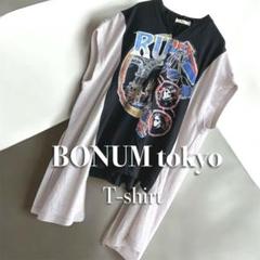 BONUM ✨ベイクルーズ　リメイクヴィンテージロックTシャツ　オーバーサイズ