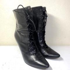 【着用10回以下】マノロブラニク 定番カーフ ロングブーツ 黒 38 Manolo Blahnik（マノロ・ブラニク）ブーツ通販 - FARFETCH