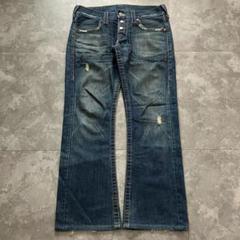 True Religion ストレートデニム 30 美品 ≪追跡有≫TRUE RELIGION RICKY ROPE STITCH ストレートジーンズ