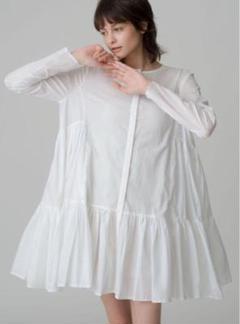 今ならほぼ即納！ MARTEL シャツティアードドレス Merlette XS メルカリ - BYWARD ワンピース