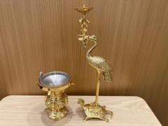 ▼ アンティーク・骨董 鶴亀燭台 ▼ 鶴亀燭台 | ToMuCo - Tokyo Museum Collection