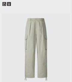 UNIQLO U ワイドフィットパラシュートカーゴパンツ470935 ベージュ