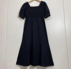 美品 プロポーションボディドレッシング シャーリングパフワンピース