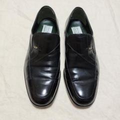 madras マドラス 黒 レザー スリッポン ローファー 25.5cm 5E