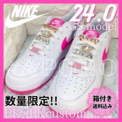 NIKE ナイキ AIR FORCE 1 エアフォース1 ピンク ダイヤ 24
