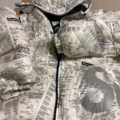 supreme Hooded Down Jacket Receipts L 白