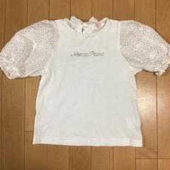 メゾピアノ 半袖 Tシャツ ビジュー パフスリーブ 爽やか 美品