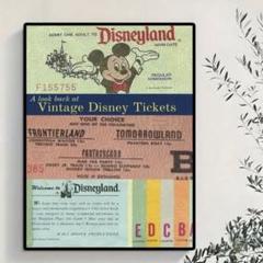 【額縁付き】ディズニー ヴィンテージチケット A2 ポスター 額縁付き】ディズニー ヴィンテージチケット A2 ポスター - メルカリ
