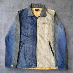 マナスタッシュ　カバーオール　マルチカラー　リネン混　M　バックポケット