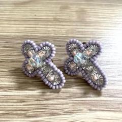 asami otomo作家ものハンドメイドビーズイヤリング