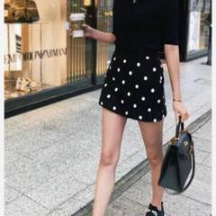 最も レザーパイピングキュロット キュロット スカート シェリエ 岡山 shellerレザーパイピングキュロット ショートパンツ