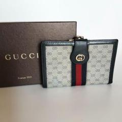GUCCI オールドグッチ 財布 シェリーライン がま口 二つ折り GG