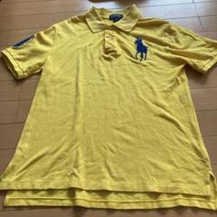 値下げ　新品　POLORALPHLAUREN　ポロシャツGOLDロゴ　Lサイズ ラルフローレン ポロシャツ Lサイズ ベージュ｜Yahoo!フリマ（旧