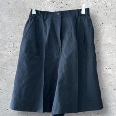 ハナエモリ　ゴルフ　ウール　日本製　センタープレス　ハーフパンツ　ポケット　黒