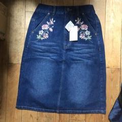 新品♡デニムタイトスカート デニム膝丈スカート