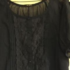 ネイビー半袖トップス