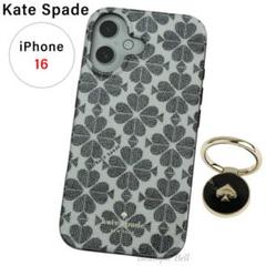新品未使用❁︎iPhone16ケイトスペード リング付スマホケース kate spade NEW YORK - ケイトスペード iPhone 16 ケース リング
