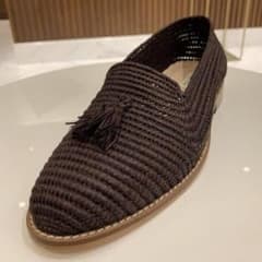 [新品・未使用]コントレアレ ラフィア タッセルスリッポン 楽天市場】【40%OFF】Contre Allee（コントレ アリー）ラフィア