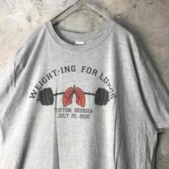 Z3012古着　Tシャツ グレー　バックプリント　90s Y2K