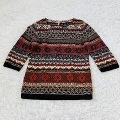 VANDER ヴァンダルストラット　七分丈ノルディック　アルパカニット　セーター
