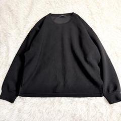 6108 Loose/ルース オーバーサイズ長袖スウェット トレーナー ブラック