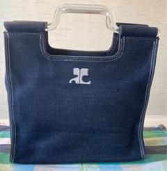 courreges デニム　ロゴ　ハンドバッグ Courreges Handbag Tote Denim 43 | eBay