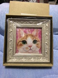 最終価格　福嶋吾然有　ふくしまあさり　猫 アクリル 猫 作家 福嶋 吾然有 (フクシマアサリ)さん 2025年 A3 壁掛け