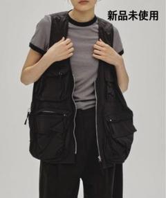 【美品】TODAYFUL ナイロンポケットベスト　オリーブ 美品】TODAYFUL ナイロンポケットベストオリーブ