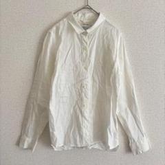グローバルワーク 2way フレンチ リネン シャツ ブラウス Ｌ 麻100