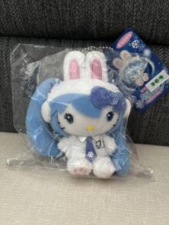 初音ミク❤キティ 根付 ストラップ 北海道 限定 コラボ レア 雪 うさぎ 激レア】Hellokitty 初音ミク 北海道 根付ストラップ キティ