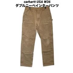 ●古着 Carhartt ダブルニーペインターパンツ USA BIGサイズW36