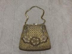 LUMY はしもと ビーズ チェーンショルダーバッグ クラッチバッグ 美品】Lumy ルミー はしもと ビーズ バッグ クラッチ 皇室御用達