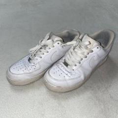 Nike Air Force 1ローカット レザー スニ ーカー白 US8