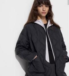 ユニクロパフテックリラックスジャケット　Mサイズ黒　ブラック　UNIQLO ユニクロパフテックリラックスジャケットMサイズ黒ブラックUNIQLO