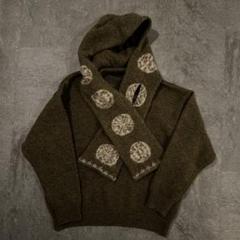 新品　KAPITAL キャピタル　ニット　ウール　ドルマン　メンズ　3 KAPITAL(キャピタル) / セーター(厚手)/3/コットン/KHK