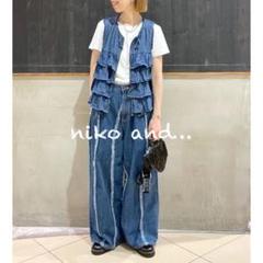 Niko and…＊【NKJ 2024AW】FRINGE WIDE DENIM - メルカリ