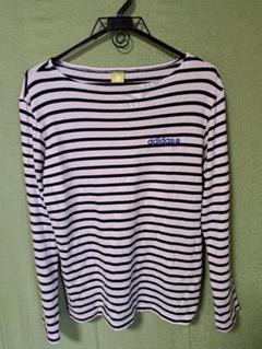 adidas ストライプ 長袖Tシャツ L