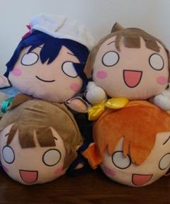 ラブライブ　寝そべりジャンボぬいぐるみ　4個セット