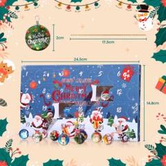 クリスマスアドベントカレンダー　クリスマス　オーナメント　カレンダー　ガラス玉