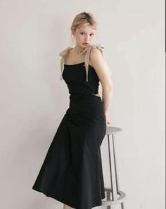 andmary Tilda ribbon dress black