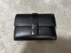 ロエベ LOEWE レザー 三つ折り財布 ブラック