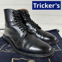 クールな価格でホットなピック M7624 トリッカーズ Tricker's キャップトゥ ブラック ブーツ 靴