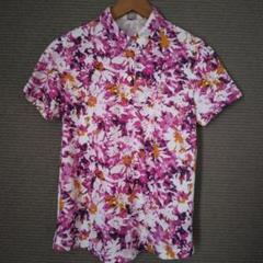 adabat　ポロシャツ　花柄　アダバット　ゴルフシャツ　ピンク系