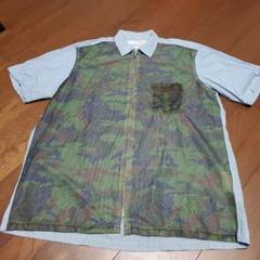 COMME des GARCONS ジップアップシャツ 迷彩 カモフラ COMME des GARCONS ジップアップシャツ 迷彩 カモフラ - メルカリ