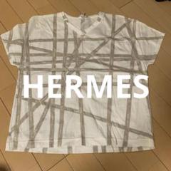 ★可愛いエルメスリボン★【HERMES】≪ボルデュック≫ Tシャツ HERMES SALE エルメス リボン ボルデュック柄 レディース 長袖 T