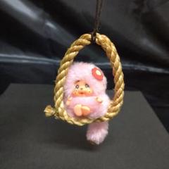 昭和レトロ モンチッチ マスコット 人形　ピンク